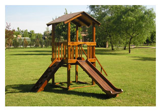 Juegos Infantiles en Madera - Torre para pequeños combinada