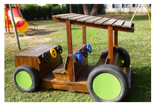 Juegos Infantiles en Madera - Auto en madera