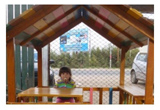Juegos Infantiles en Madera - Torre americana grande con puente colgante