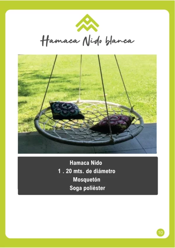 Hamaca nido blanca