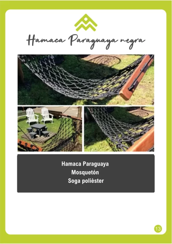 Hamaca paraguaya negra